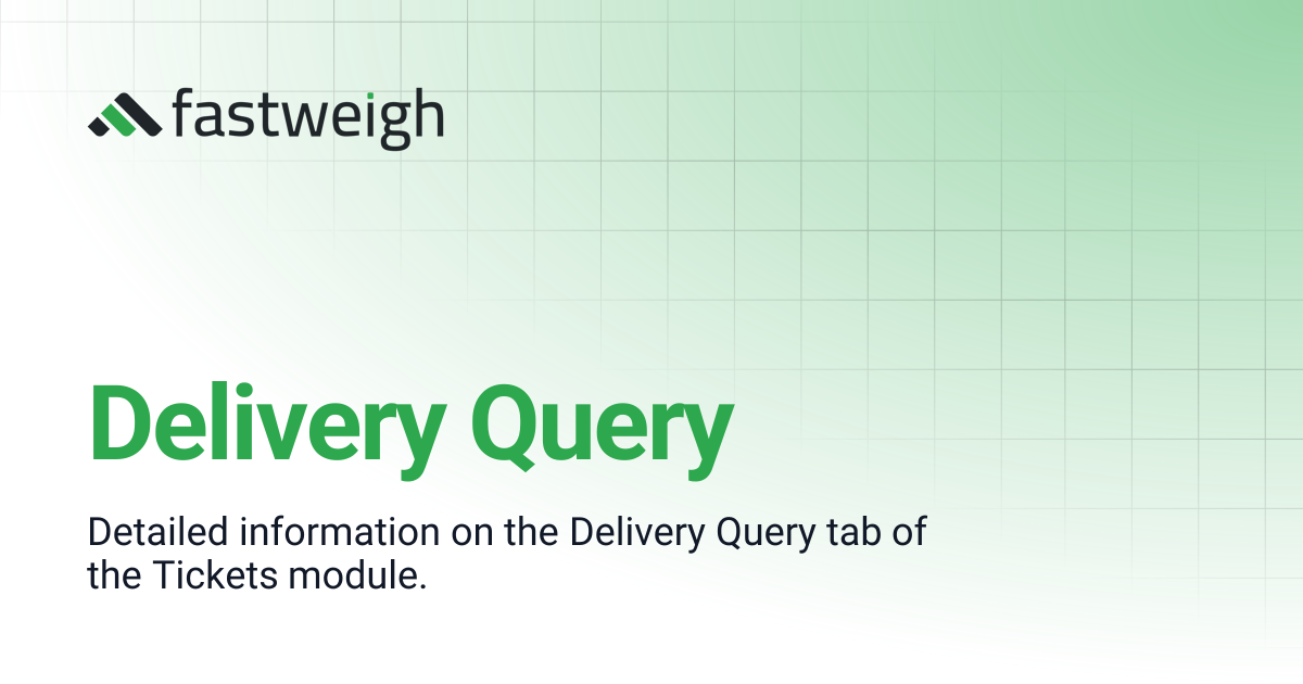 Delivery Query | Fast-Weigh Knowledge Base